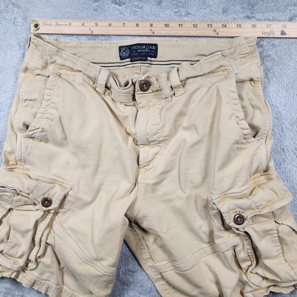 American Eagle Cargo Shorts Mens (Fits 32) Y2K Gorpcore Casual Summer Retro - Picture 8 of 14